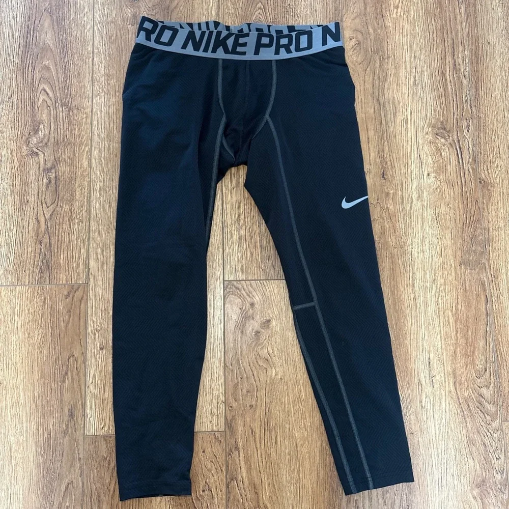 Nike Hyperwarm Pro Combat Compression Tights Pants Men's XL Black‎ Athletic